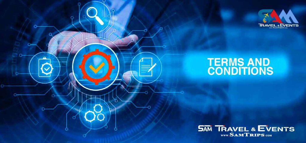 Terms & Conditions - Sam Travel & Events