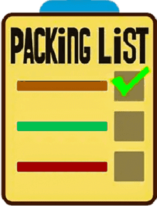 What to Bring list icon